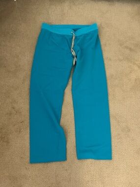 Figs Technical Collection Scrub Top in Bright Teal